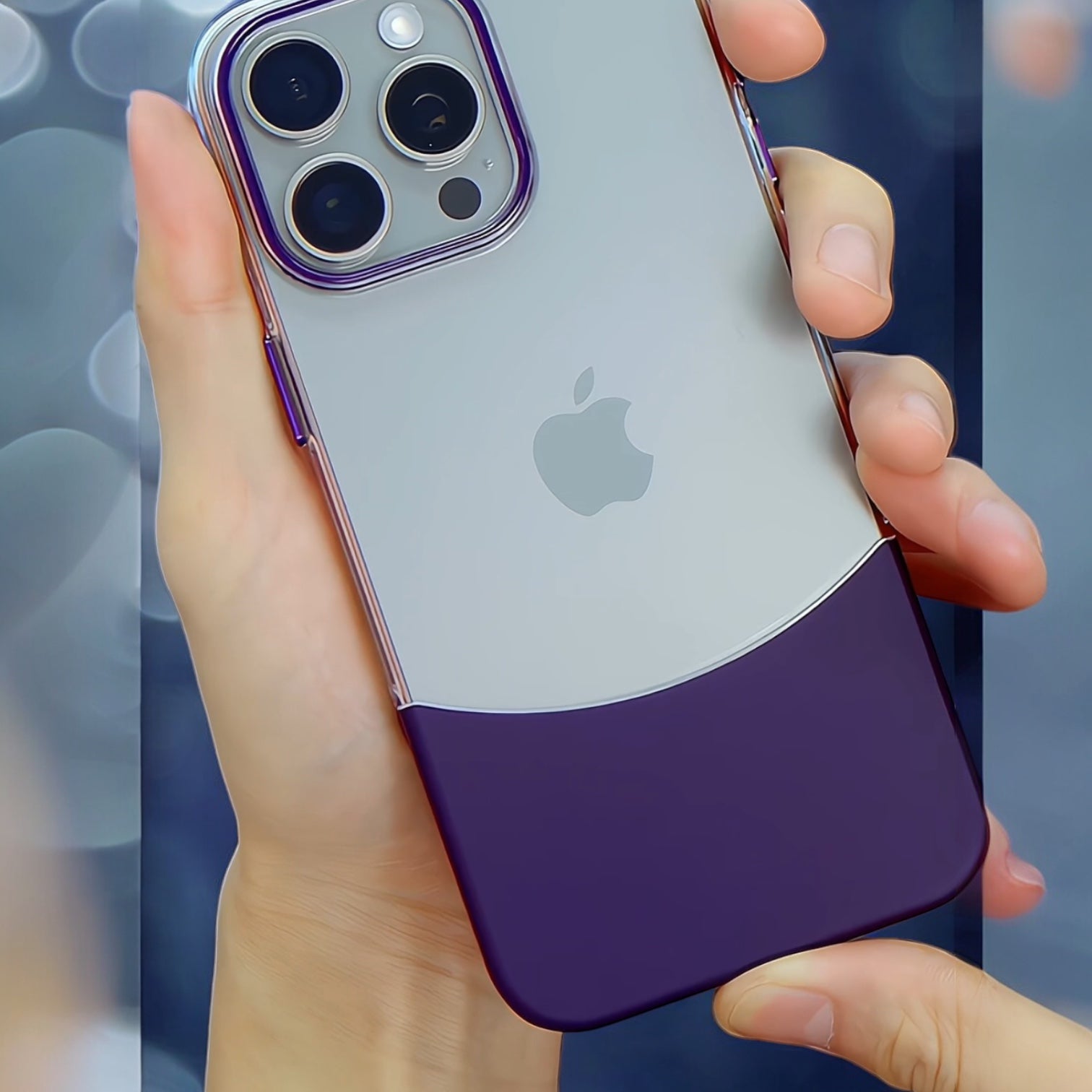 MUBI iPhone 15 Pro Max Çift Parça SARARMAZ Kılıf Turuncu