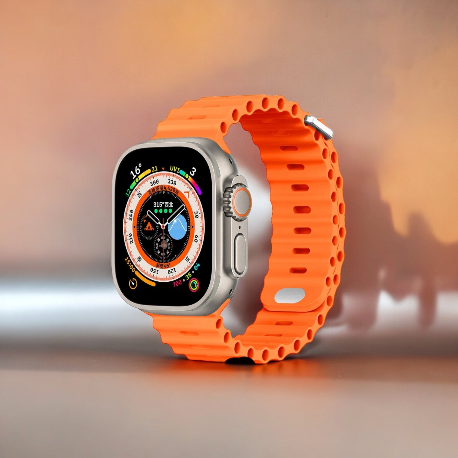 Apple Watch Silikon Dalgalı Kordon(Renk ve Beden Seçiniz)