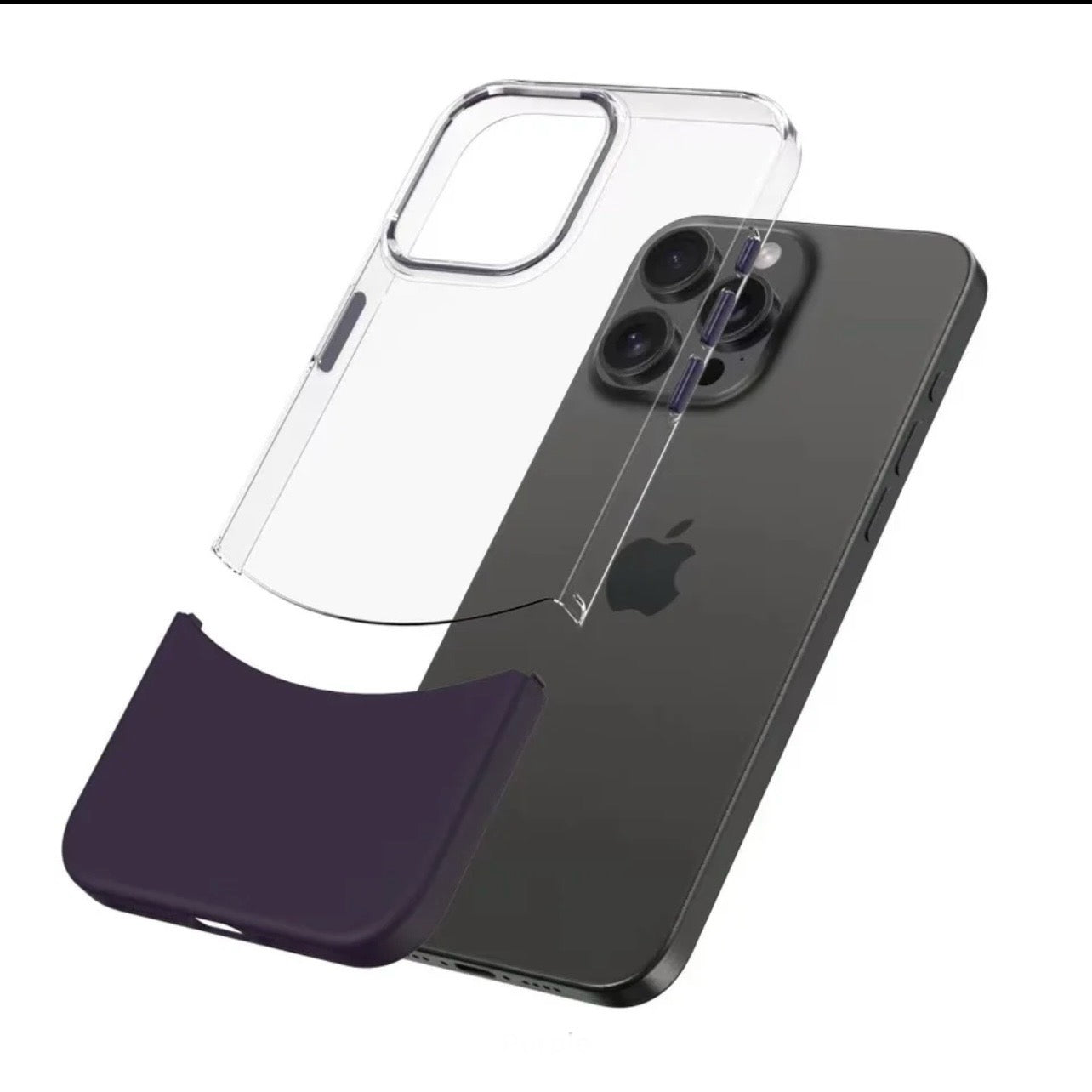 MUBI iPhone 11 Çift Parça SARARMAZ Kılıf Mor